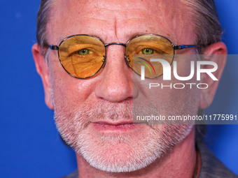 Daniel Craig arrives at the Los Angeles Premiere Of A24's 'Queer' held at the Directors Guild of America Theater Complex on November 13, 202...