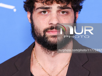 Noah Centineo arrives at the Los Angeles Premiere Of A24's 'Queer' held at the Directors Guild of America Theater Complex on November 13, 20...