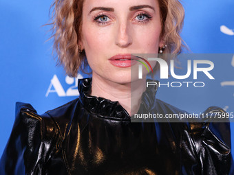 Zoe Lister-Jones arrives at the Los Angeles Premiere Of A24's 'Queer' held at the Directors Guild of America Theater Complex on November 13,...