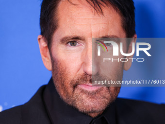 Trent Reznor arrives at the Los Angeles Premiere Of A24's 'Queer' held at the Directors Guild of America Theater Complex on November 13, 202...