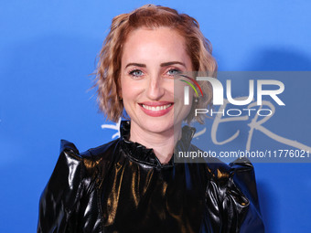 Zoe Lister-Jones arrives at the Los Angeles Premiere Of A24's 'Queer' held at the Directors Guild of America Theater Complex on November 13,...