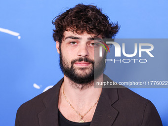 Noah Centineo arrives at the Los Angeles Premiere Of A24's 'Queer' held at the Directors Guild of America Theater Complex on November 13, 20...