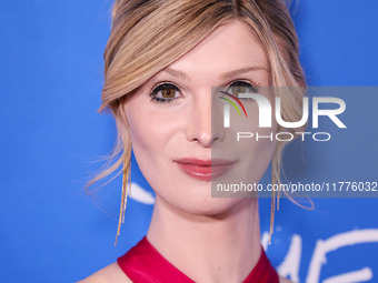 Dylan Mulvaney arrives at the Los Angeles Premiere Of A24's 'Queer' held at the Directors Guild of America Theater Complex on November 13, 2...