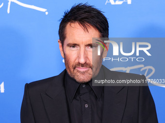 Trent Reznor arrives at the Los Angeles Premiere Of A24's 'Queer' held at the Directors Guild of America Theater Complex on November 13, 202...