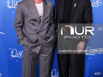 Daniel Craig and Drew Starkey arrive at the Los Angeles Premiere Of A24's 'Queer' held at the Directors Guild of America Theater Complex on...