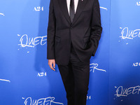 Omar Apollo arrives at the Los Angeles Premiere Of A24's 'Queer' held at the Directors Guild of America Theater Complex on November 13, 2024...