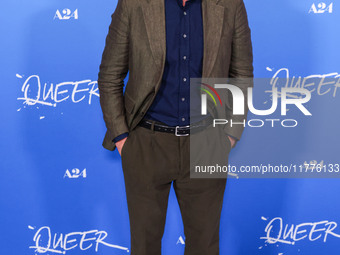 Simon Rex arrives at the Los Angeles Premiere Of A24's 'Queer' held at the Directors Guild of America Theater Complex on November 13, 2024 i...