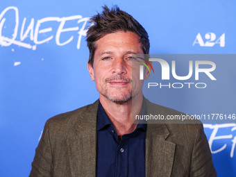 Simon Rex arrives at the Los Angeles Premiere Of A24's 'Queer' held at the Directors Guild of America Theater Complex on November 13, 2024 i...