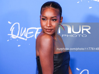 Carlacia Grant arrives at the Los Angeles Premiere Of A24's 'Queer' held at the Directors Guild of America Theater Complex on November 13, 2...