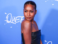 Carlacia Grant arrives at the Los Angeles Premiere Of A24's 'Queer' held at the Directors Guild of America Theater Complex on November 13, 2...