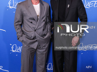 Daniel Craig and Drew Starkey arrive at the Los Angeles Premiere Of A24's 'Queer' held at the Directors Guild of America Theater Complex on...