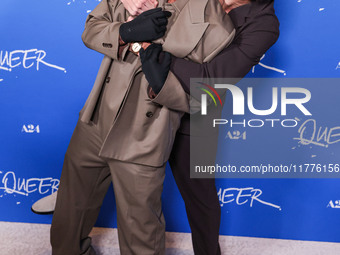 Jordan Firstman and Noah Centineo arrive at the Los Angeles Premiere Of A24's 'Queer' held at the Directors Guild of America Theater Complex...