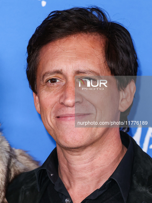 Clifton Collins Jr. arrives at the Los Angeles Premiere Of A24's 'Queer' held at the Directors Guild of America Theater Complex on November...