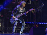 Suzi Quatro performs live at the London Palladium. (