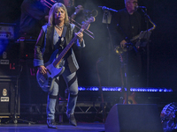 Suzi Quatro performs live at the London Palladium. (