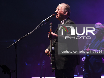 Squeeze performs live at the Royal Albert Hall in London, United Kingdom, on November 11, 2024. (