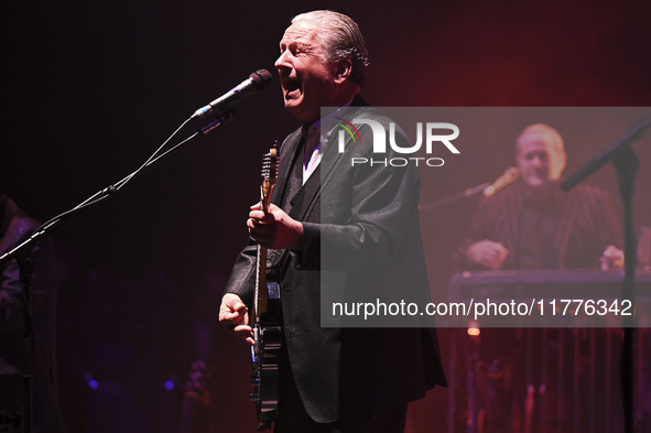 Squeeze performs live at the Royal Albert Hall in London, United Kingdom, on November 11, 2024. 