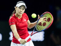 Nao Hibino  during Billie Jean King Cup Finals match Japan vs Romania in Malaga Spain on 14 November 2024. (