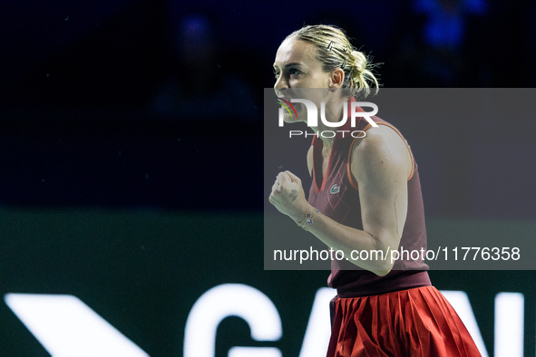 Ana Bogdan  during Billie Jean King Cup Finals match Japan vs Romania in Malaga Spain on 14 November 2024. 