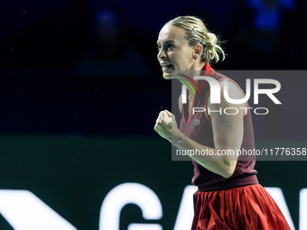 Ana Bogdan  during Billie Jean King Cup Finals match Japan vs Romania in Malaga Spain on 14 November 2024. (