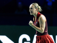 Ana Bogdan  during Billie Jean King Cup Finals match Japan vs Romania in Malaga Spain on 14 November 2024. (