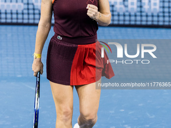 Ana Bogdan  during Billie Jean King Cup Finals match Japan vs Romania in Malaga Spain on 14 November 2024. (