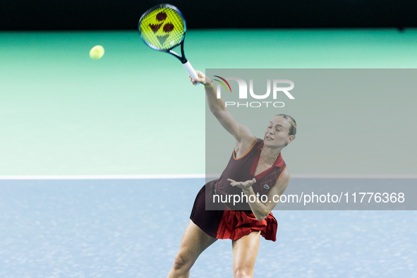 Ana Bogdan  during Billie Jean King Cup Finals match Japan vs Romania in Malaga Spain on 14 November 2024. 