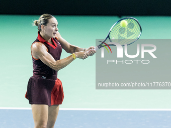 Ana Bogdan  during Billie Jean King Cup Finals match Japan vs Romania in Malaga Spain on 14 November 2024. (