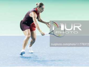 Ana Bogdan  during Billie Jean King Cup Finals match Japan vs Romania in Malaga Spain on 14 November 2024. (