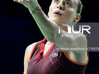 Ana Bogdan  during Billie Jean King Cup Finals match Japan vs Romania in Malaga Spain on 14 November 2024. (