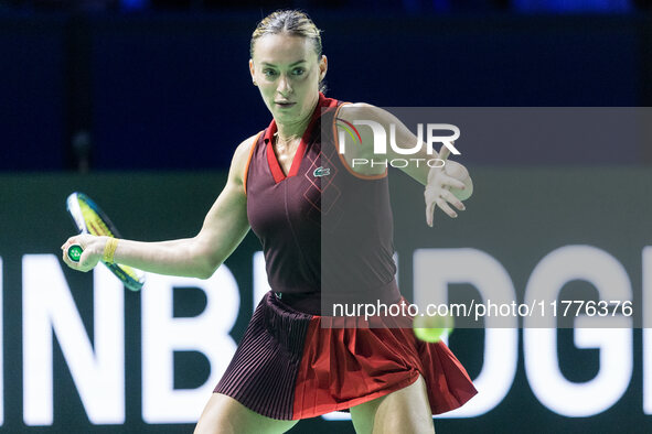 Ana Bogdan  during Billie Jean King Cup Finals match Japan vs Romania in Malaga Spain on 14 November 2024. 