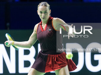 Ana Bogdan  during Billie Jean King Cup Finals match Japan vs Romania in Malaga Spain on 14 November 2024. (