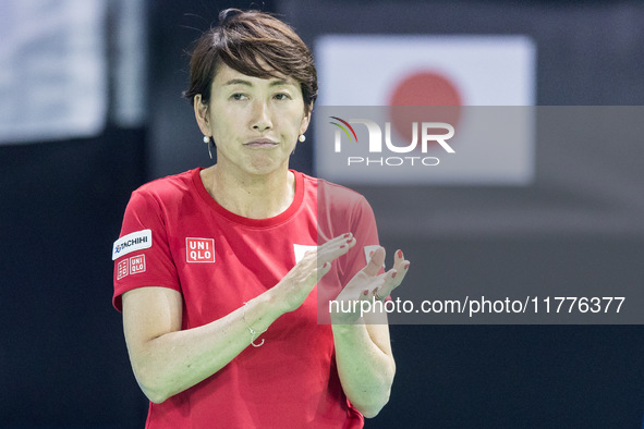 Ai Sugiyama  during Billie Jean King Cup Finals match Japan vs Romania in Malaga Spain on 14 November 2024. 