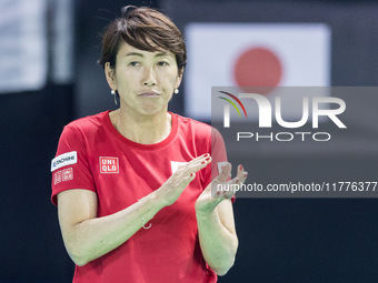 Ai Sugiyama  during Billie Jean King Cup Finals match Japan vs Romania in Malaga Spain on 14 November 2024. (