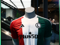 Legi Warsaw jersey is seen iat Adidas store in Warsaw, Poland on November 13, 2024. (