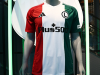 Legi Warsaw jersey is seen iat Adidas store in Warsaw, Poland on November 13, 2024. (