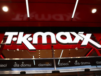 TK Maxx logo is seen at the store in Warsaw, Poland on November 13, 2024. (