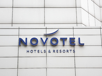 Novotel logo is seen in Warsaw, Poland on November 13, 2024. (