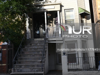 The NYPD investigates the death of a 4-month-old boy as a homicide at a home on Eagle Avenue in the Woodstock section of Bronx, New York, Un...