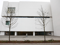 A view of the Museum of Modern Art in Warsaw in Warsaw, Poland on November 14, 2024. (