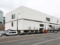 A view of the Museum of Modern Art in Warsaw in Warsaw, Poland on November 14, 2024. (