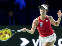 Ena Shibahara during Billie Jean King Cup Finals match Japan vs Romania in Malaga Spain on 14 November 2024. (