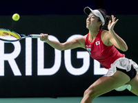 Ena Shibahara during Billie Jean King Cup Finals match Japan vs Romania in Malaga Spain on 14 November 2024. (