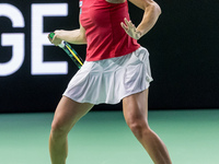 Ena Shibahara during Billie Jean King Cup Finals match Japan vs Romania in Malaga Spain on 14 November 2024. (