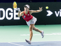 Ena Shibahara during Billie Jean King Cup Finals match Japan vs Romania in Malaga Spain on 14 November 2024. (