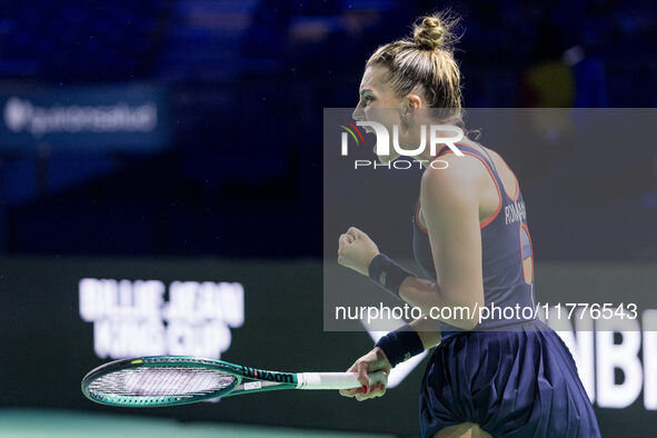 Jaqueline Adina Cristian  during Billie Jean King Cup Finals match Japan vs Romania in Malaga Spain on 14 November 2024. 