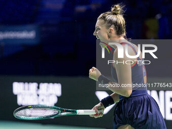 Jaqueline Adina Cristian  during Billie Jean King Cup Finals match Japan vs Romania in Malaga Spain on 14 November 2024. (