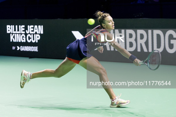 Jaqueline Adina Cristian  during Billie Jean King Cup Finals match Japan vs Romania in Malaga Spain on 14 November 2024. 