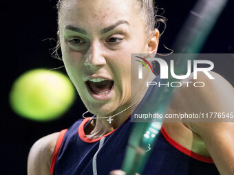 Jaqueline Adina Cristian  during Billie Jean King Cup Finals match Japan vs Romania in Malaga Spain on 14 November 2024. (