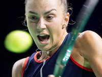 Jaqueline Adina Cristian  during Billie Jean King Cup Finals match Japan vs Romania in Malaga Spain on 14 November 2024. (